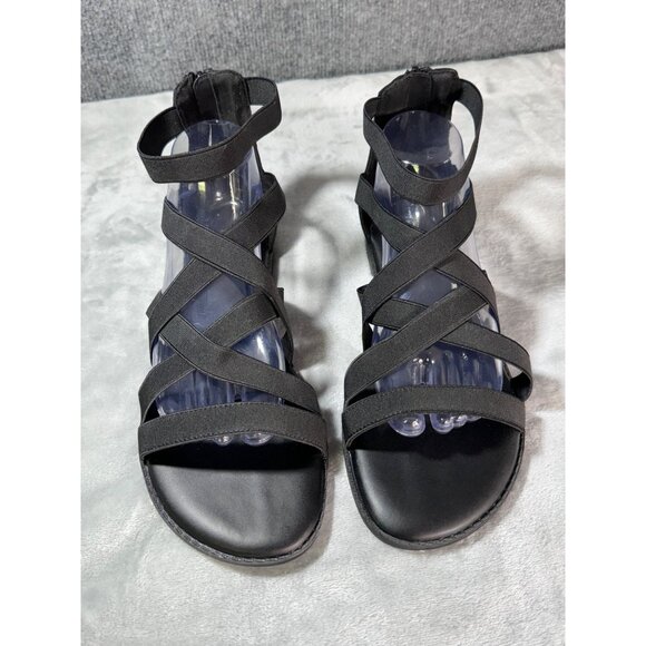 Torrid Womens shoes 8.5WW Black Gladiator Stretch Sandals Pre-Owned - Picture 2 of 16